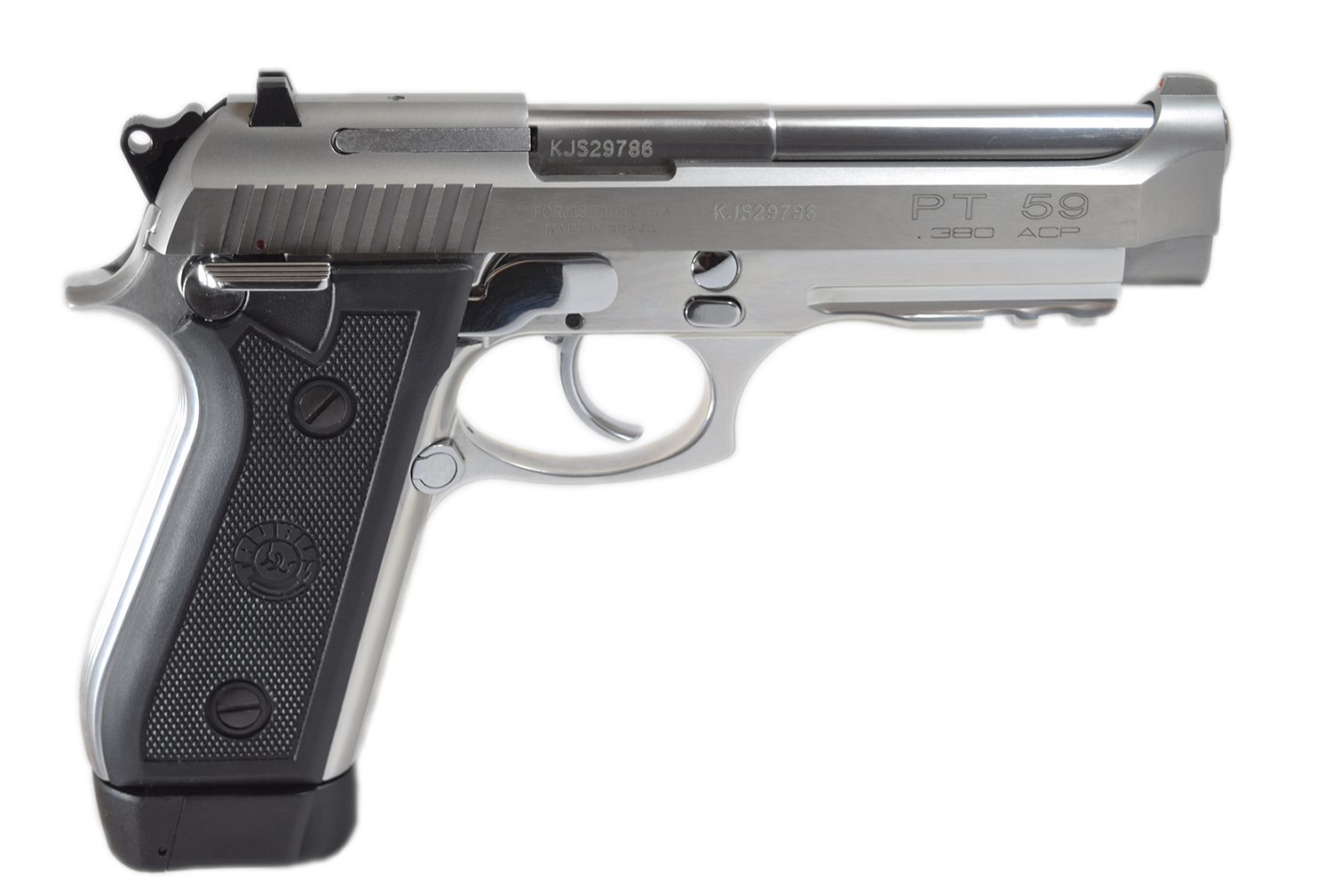 PISTOLA TAURUS PT 59S INOX CAL. 380